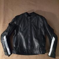 Giacca moto in pelle Biesse con protezioni XL