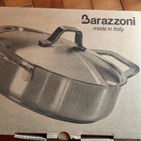 padella con coperchio acciaio inox Barazzoni