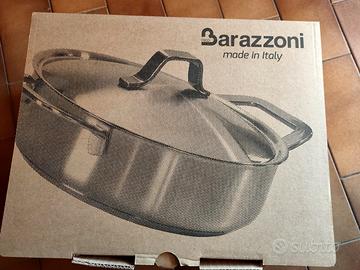 padella con coperchio acciaio inox Barazzoni