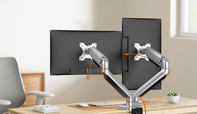supporto doppio monitor scrivania