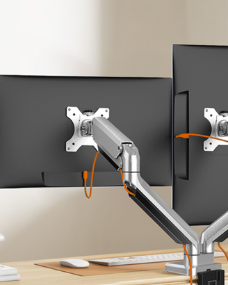 supporto doppio monitor scrivania
