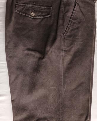 Pantaloni classici uomo, tg. 54, colore marrone 