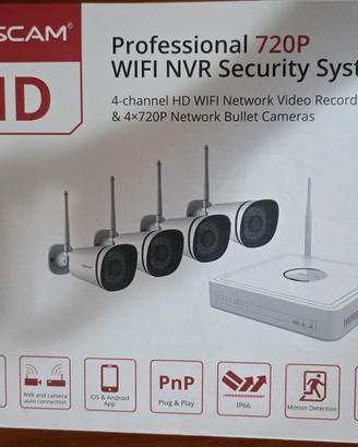 
Kit Videosorveglian Foscam 4 Telecame+monitor 10"