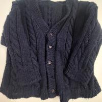 Golfino in lana fatto a mano neonato