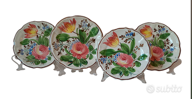 4 piatti decorativi anni 60 LA FIORITA NOVE