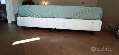 base letto flou matrimoniale con doghe 180x200.