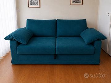 Divano Letto 2 Posti ADILE (Confalone) Turchese