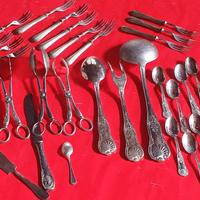 Set posate argento per dolce 