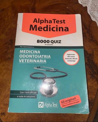 Libro alpha test medicina 8000 quiz 7edizione
