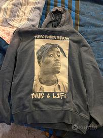 Felpa Tupac Cappuccio Rap