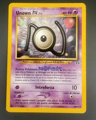 Unown n. 50 mazzo Neo Discovery