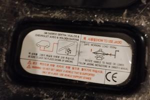 borsa per ruotino e kit cric chevrolet aveo 2006 -