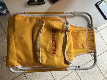 Sedia zaino termico pieghevole Ariston vintage ann