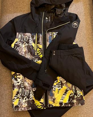 COMPLETO SCI SNOWBOARD QUICKSILVER TG. S 46/48