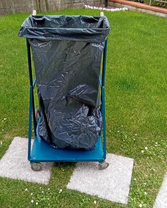 carrello raccolta erba 