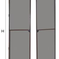 Zanzariera doppia porta marrone