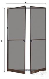 Zanzariera doppia porta marrone