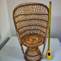 SEDIA IN VIMINI PER BAMBOLA