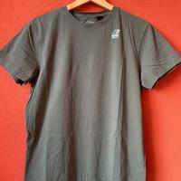 T-shirt verde militare K-Way originale