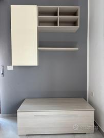 Soggiorno  Legno chiaro e bianco