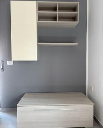 Soggiorno  Legno chiaro e bianco