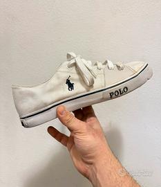 Scarpe bianche polo uomo Ralph Lauren