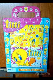 Tweety Looney Tunes giochi e stickers vintage 2006