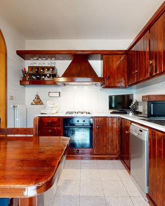 Cucina angolare in legno di pino cm 225x258