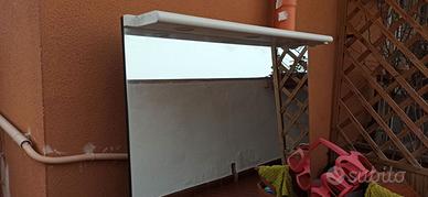 Specchiera con mensolina faretti luce