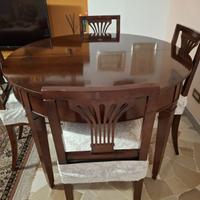 Tavolo rotondo anticato