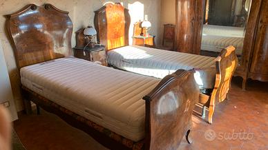 Camera da letto antica pregiata letti singoli