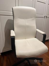 Sedia scrivania ikea bianca