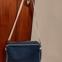 Borsetta a tracolla  bleu/bianco vintage