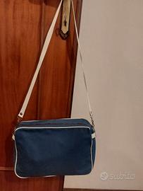 Borsetta a tracolla  bleu/bianco vintage