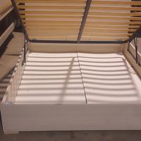 letto matrimoniale contenitore colore beje 