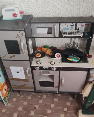 cucina giocattolo in legno 