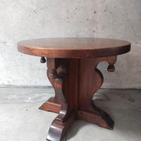 tavolino rotondo in legno 