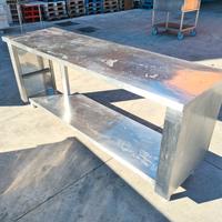 tavolo passante in acciaio inox usato