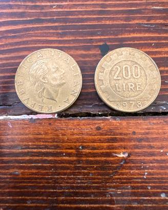 200  Lire 1978 Repubblica Italiana