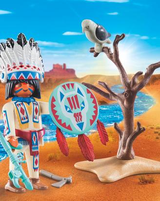 Playmobil 70062 personaggio capo indiano
