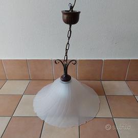 Lampadario a sospensione stile arte povera