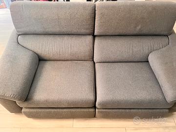 Divano Poltrone sofà 2posti  maxi 200cm tortora