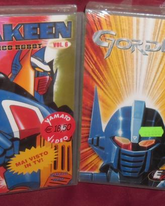 2 Vhs anime tv anni 80 Robot Gakeen Gacken,Gordian
