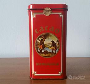 Scatola di Latta Cacao Perugina Vintage Anni 70