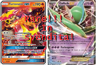 Pokemon GCC: carte rare, omaggi