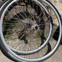 Ruote bici da corsa 26 gomme non perfette