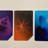 3 schede telefoniche Telecom gioielli del mare