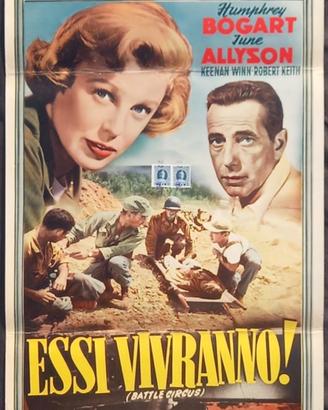 ESSI VIVRANNO! LOCANDINA CINEMA ORIGINALE