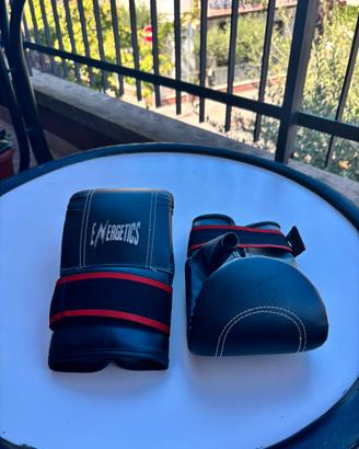 Guantoni sacco/fitboxe Energetics neri-rossi XL