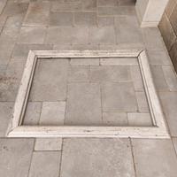 piano lavabo con cornice specchio 
